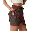 image:imageGRECERELLE 2026 Active Skirts for Women with Builtin Shorts and Pockets for Golf Tennis Hiking Workout Casual SkortDark Coffee
