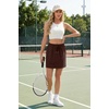 image:imageGRECERELLE 2026 Active Skirts for Women with Builtin Shorts and Pockets for Golf Tennis Hiking Workout Casual SkortDark Coffee