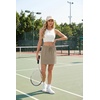 image:imageGRECERELLE 2026 Active Skirts for Women with Builtin Shorts and Pockets for Golf Tennis Hiking Workout Casual SkortKhaki Strips