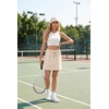 image:imageGRECERELLE 2026 Active Skirts for Women with Builtin Shorts and Pockets for Golf Tennis Hiking Workout Casual SkortLight Apricot Strips