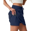 image:imageGRECERELLE 2026 Active Skirts for Women with Builtin Shorts and Pockets for Golf Tennis Hiking Workout Casual SkortNavy Blue