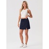 image:imageGRECERELLE 2026 Active Skirts for Women with Builtin Shorts and Pockets for Golf Tennis Hiking Workout Casual SkortNavy Blue Strips
