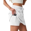 image:imageGRECERELLE 2026 Active Skirts for Women with Builtin Shorts and Pockets for Golf Tennis Hiking Workout Casual SkortOffwhite