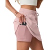 image:imageGRECERELLE 2026 Active Skirts for Women with Builtin Shorts and Pockets for Golf Tennis Hiking Workout Casual SkortRose Pink