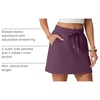 image:imageGRECERELLE 2026 Active Skirts for Women with Builtin Shorts and Pockets for Golf Tennis Hiking Workout Casual SkortRosewood