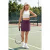 image:imageGRECERELLE 2026 Active Skirts for Women with Builtin Shorts and Pockets for Golf Tennis Hiking Workout Casual SkortRosewood
