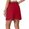image:imageGRECERELLE 2026 Active Skirts for Women with Builtin Shorts and Pockets for Golf Tennis Hiking Workout Casual SkortWine Red