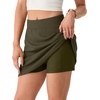 image:imageGRECERELLE 2026 Summer Dolphin Active Skirts for Golf Tennis Hiking Cycling Workout Casual Shorts with 4 PocketsArmy Green
