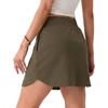 image:imageGRECERELLE 2026 Summer Dolphin Active Skirts for Golf Tennis Hiking Cycling Workout Casual Shorts with 4 PocketsArmy Green