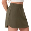image:imageGRECERELLE 2026 Summer Dolphin Active Skirts for Golf Tennis Hiking Cycling Workout Casual Shorts with 4 PocketsArmy Green