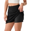 image:imageGRECERELLE 2026 Summer Dolphin Active Skirts for Golf Tennis Hiking Cycling Workout Casual Shorts with 4 PocketsBlack
