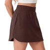 image:imageGRECERELLE 2026 Summer Dolphin Active Skirts for Golf Tennis Hiking Cycling Workout Casual Shorts with 4 PocketsDark Coffee