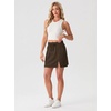 image:imageGRECERELLE 2026 Summer Dolphin Active Skirts for Golf Tennis Hiking Cycling Workout Casual Shorts with 4 PocketsDark Coffee