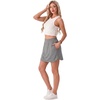 image:imageGRECERELLE 2026 Summer Dolphin Active Skirts for Golf Tennis Hiking Cycling Workout Casual Shorts with 4 PocketsDark Rock Gray