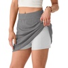 image:imageGRECERELLE 2026 Summer Dolphin Active Skirts for Golf Tennis Hiking Cycling Workout Casual Shorts with 4 PocketsDark Rock Gray