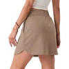 image:imageGRECERELLE 2026 Summer Dolphin Active Skirts for Golf Tennis Hiking Cycling Workout Casual Shorts with 4 PocketsKhaki