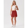 image:imageGRECERELLE 2026 Summer Dolphin Active Skirts for Golf Tennis Hiking Cycling Workout Casual Shorts with 4 PocketsRed
