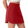 image:imageGRECERELLE 2026 Summer Dolphin Active Skirts for Golf Tennis Hiking Cycling Workout Casual Shorts with 4 PocketsRed