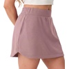 image:imageGRECERELLE 2026 Summer Dolphin Active Skirts for Golf Tennis Hiking Cycling Workout Casual Shorts with 4 PocketsRose Brown