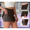 image:imageGRECERELLE 2026 Women Active Skirts with Side Slit Builtin Shorts amp Pockets for Tennis Golf Athletic Casual SkortDark Coffee
