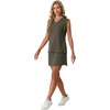 image:imageGRECERELLE 2026 Women Summer Casual 2 Piece Outfits Skort Sets Sleeveless VNeck Top amp Tennis Skirt with Pockets for AthleticArmy Green