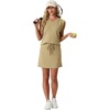 image:imageGRECERELLE 2026 Women Summer Casual 2 Piece Outfits Skort Sets Sleeveless VNeck Top amp Tennis Skirt with Pockets for AthleticButter Yellow
