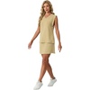 image:imageGRECERELLE 2026 Women Summer Casual 2 Piece Outfits Skort Sets Sleeveless VNeck Top amp Tennis Skirt with Pockets for AthleticButter Yellow