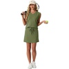 image:imageGRECERELLE 2026 Women Summer Casual 2 Piece Outfits Skort Sets Sleeveless VNeck Top amp Tennis Skirt with Pockets for AthleticDill Green