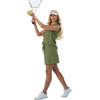 image:imageGRECERELLE 2026 Women Summer Casual 2 Piece Outfits Skort Sets Sleeveless VNeck Top amp Tennis Skirt with Pockets for AthleticDill Green