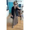 image:imageGRECERELLE 2026 Women Summer InsideOut VNeck Casual Loose Split WrinkleFree Long Maxi Beach Dress with PocketsArmy Green