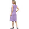 image:imageGRECERELLE 2026 Women Summer InsideOut VNeck Casual Loose Split WrinkleFree Midi Dress with PocketsLilac