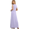 image:imageGRECERELLE 2026 Women YearRound Casual Round Neck Loose Split WrinkleFree Long Maxi Vacation Dress with Pockets XXS4XLAura Indigo