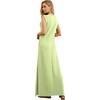 image:imageGRECERELLE 2026 Women YearRound Casual Round Neck Loose Split WrinkleFree Long Maxi Vacation Dress with Pockets XXS4XLAvocado Green
