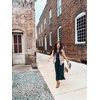 image:imageGRECERELLE 2026 Women YearRound Casual Round Neck Loose Split WrinkleFree Long Maxi Vacation Dress with Pockets XXS4XLDark Green
