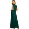 image:imageGRECERELLE 2026 Women YearRound Casual Round Neck Loose Split WrinkleFree Long Maxi Vacation Dress with Pockets XXS4XLDark Green