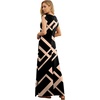 image:imageGRECERELLE 2026 Women YearRound Casual Round Neck Loose Split WrinkleFree Long Maxi Vacation Dress with Pockets XXS4XLFp Black Rectangle