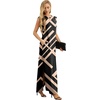 image:imageGRECERELLE 2026 Women YearRound Casual Round Neck Loose Split WrinkleFree Long Maxi Vacation Dress with Pockets XXS4XLFp Black Rectangle