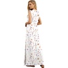 image:imageGRECERELLE 2026 Women YearRound Casual Round Neck Loose Split WrinkleFree Long Maxi Vacation Dress with Pockets XXS4XLInk Lotus
