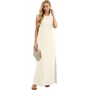 image:imageGRECERELLE 2026 Women YearRound Casual Round Neck Loose Split WrinkleFree Long Maxi Vacation Dress with Pockets XXS4XLLight Apricot
