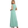 image:imageGRECERELLE 2026 Women YearRound Casual Round Neck Loose Split WrinkleFree Long Maxi Vacation Dress with Pockets XXS4XLLight Blue