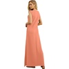 image:imageGRECERELLE 2026 Women YearRound Casual Round Neck Loose Split WrinkleFree Long Maxi Vacation Dress with Pockets XXS4XLLight Orange