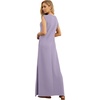 image:imageGRECERELLE 2026 Women YearRound Casual Round Neck Loose Split WrinkleFree Long Maxi Vacation Dress with Pockets XXS4XLPurple