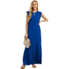 image:imageGRECERELLE 2026 Women YearRound Casual Round Neck Loose Split WrinkleFree Long Maxi Vacation Dress with Pockets XXS4XLRoyal Blue