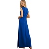 image:imageGRECERELLE 2026 Women YearRound Casual Round Neck Loose Split WrinkleFree Long Maxi Vacation Dress with Pockets XXS4XLRoyal Blue