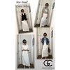 image:imageGRECERELLE 2026 Women YearRound Casual Round Neck Loose Split WrinkleFree Long Maxi Vacation Dress with Pockets XXS4XLWhite