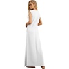 image:imageGRECERELLE 2026 Women YearRound Casual Round Neck Loose Split WrinkleFree Long Maxi Vacation Dress with Pockets XXS4XLWhite