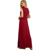 image:imageGRECERELLE 2026 Women YearRound Casual Round Neck Loose Split WrinkleFree Long Maxi Vacation Dress with Pockets XXS4XLWine Red