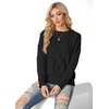 image:imageGRECERELLE 2026 Womens Fall Winter Long Sleeve Casual Pullover Sweater TopsBlack