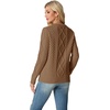image:imageGRECERELLE 2026 Womens Fall Winter Long Sleeve Casual Pullover Sweater TopsChocolate Brown