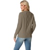 image:imageGRECERELLE 2026 Womens Fall Winter Long Sleeve Casual Pullover Sweater TopsCocoa